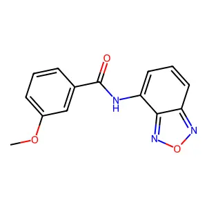 N-(2,1,3-benzoxadiazol-4-yl)-3-methoxybenzamide structure