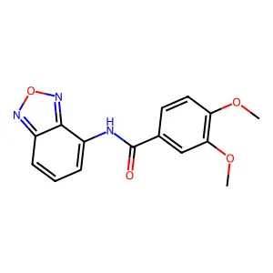 N-(2,1,3-benzoxadiazol-4-yl)-3,4-dimethoxybenzamide structure