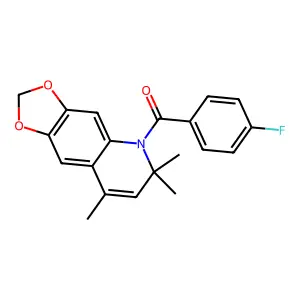 (4-Fluorophenyl)-(6,6,8-trimethyl-[1,3]dioxolo[4,5-g]quinolin-5-yl)methanone structure