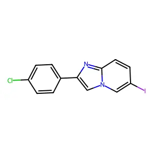 2-(4-Chlorophenyl)-6-iodoimidazo[1,2-a]pyridine structure