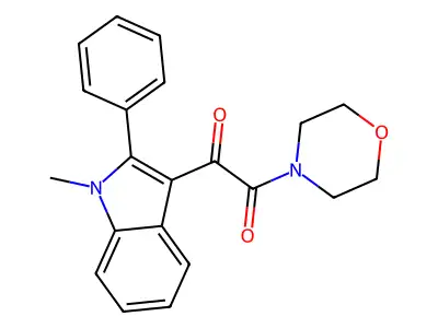 1-(1-Methyl-2-phenylindol-3-yl)-2-morpholin-4-ylethane-1,2-dione structure