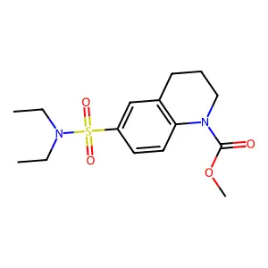 methyl 6-(diethylsulfamoyl)-3,4-dihydro-2H-quinoline-1-carboxylate structure