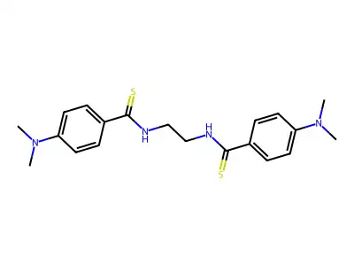 di[p-(dimethylamino)phenyl]butanedithioamide structure