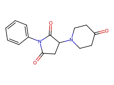 3-(4-Oxopiperidin-1-yl)-1-phenylpyrrolidine-2,5-dione structure