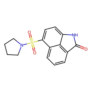 6-(1-pyrrolidinylsulfonyl)benzo[cd]indol-2(1H)-one structure