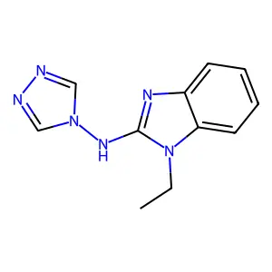 1-Ethyl-N-(4H-1,2,4-triazol-4-yl)-1H-benzo[d]imidazol-2-amine structure