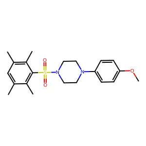 1-(4-Methoxyphenyl)-4-(2,3,5,6-tetramethylphenyl)sulfonylpiperazine structure