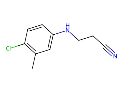3-[(4-Chloro-3-methylphenyl)amino]propanenitrile structure