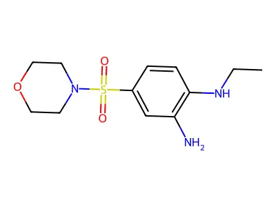 1-N-ethyl-4-(morpholine-4-sulfonyl)benzene-1,2-diamine structure