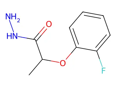 2-(2-Fluorophenoxy)propanoic acid hydrazide structure