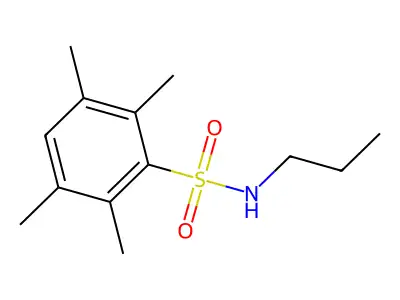 2,3,5,6-tetramethyl-N-propylbenzenesulfonamide structure