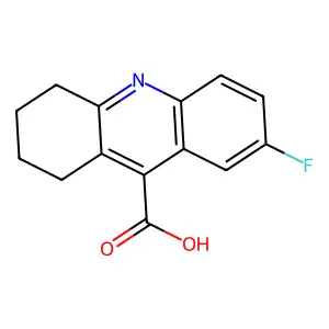 7-Fluoro-1,2,3,4-tetrahydroacridine-9-carboxylic acid structure