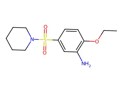 2-Ethoxy-5-(piperidine-1-sulfonyl)aniline structure