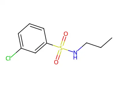 3-chloro-N-propylbenzene-1-sulfonamide structure