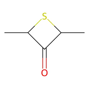 2,4-Dimethylthietan-3-one structure