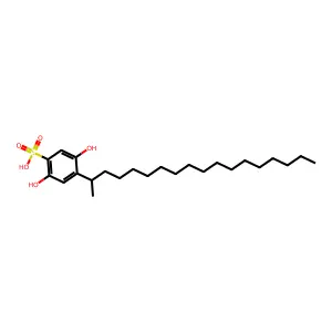 Benzenesulfonic acid, 2,5-dihydroxy-4-sec-octadecyl- structure