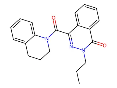 4-(3,4-dihydro-2H-quinoline-1-carbonyl)-2-propylphthalazin-1-one structure
