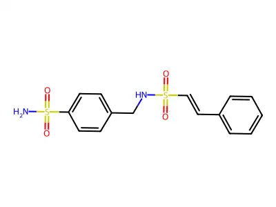 4-[(2-Phenylethenesulfonamido)methyl]benzene-1-sulfonamide structure