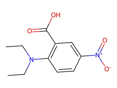 2-(Diethylamino)-5-nitrobenzoic acid structure