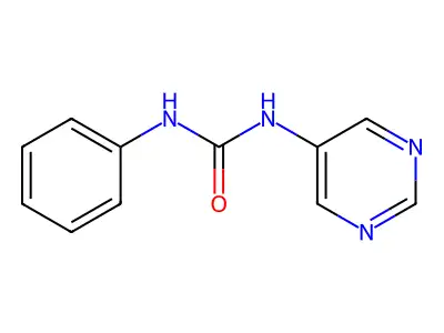 3-Phenyl-1-(pyrimidin-5-YL)urea structure