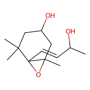 6-(3-Hydroxybut-1-enyl)-1,5,5-trimethyl-7-oxabicyclo[4.1.0]heptan-3-ol structure