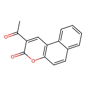 2-acetyl-3H-benzo(f)chromen-3-one structure