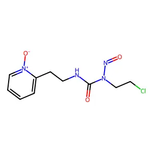 Urea, N-(2-chloroethyl)-N-nitroso-N'-[2-(2-pyridinyl)ethyl]-, N-oxide structure