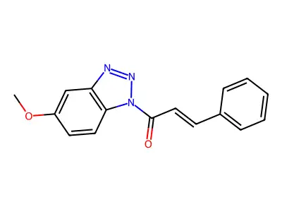 1-(5-Methoxybenzotriazol-1-yl)-3-phenylprop-2-en-1-one structure