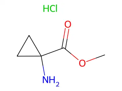 (1-Methoxycarbonylcyclopropyl)azanium;chloride structure