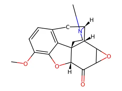 7,8-Epoxydihydrocodeinone structure