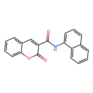 N-(naphthalen-1-yl)-2-oxo-2H-chromene-3-carboxamide structure
