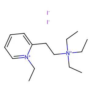 Pyridinium, 1-ethyl-2-(2-(triethylammonio)ethyl)-, diiodide structure