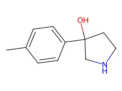 3-(4-Methylphenyl)pyrrolidin-3-ol hydrochloride structure