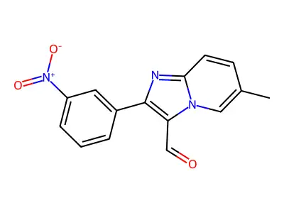 6-Methyl-2-(3-nitrophenyl)imidazo[1,2-a]pyridine-3-carbaldehyde structure