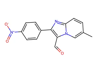 6-Methyl-2-(4-nitrophenyl)imidazo[1,2-a]pyridine-3-carbaldehyde structure