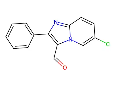 6-Chloro-2-phenylimidazo[1,2-a]pyridine-3-carbaldehyde structure
