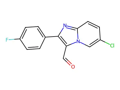 6-Chloro-2-(4-fluorophenyl)imidazo[1,2-a]pyridine-3-carbaldehyde structure