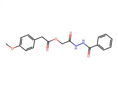[2-(2-Benzoylhydrazinyl)-2-oxoethyl] 2-(4-methoxyphenyl)acetate structure