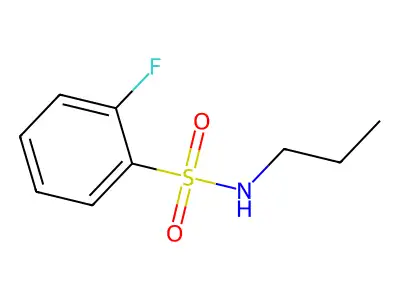 2-fluoro-N-propylbenzene-1-sulfonamide structure