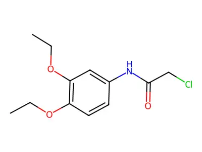 2-chloro-N-(3,4-diethoxyphenyl)acetamide structure
