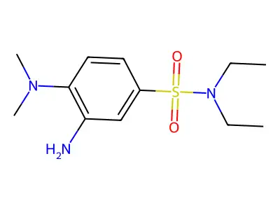 3-amino-4-(dimethylamino)-N,N-diethylbenzene-1-sulfonamide structure