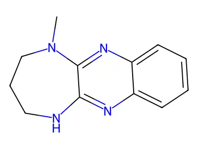 1-methyl-1H,2H,3H,4H,5H-[1,4]diazepino[2,3-b]quinoxaline structure