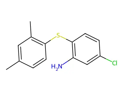 5-Chloro-2-((2,4-dimethylphenyl)sulfanyl)aniline structure