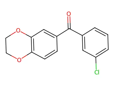 3-Chloro-3',4'-(ethylenedioxy)benzophenone structure