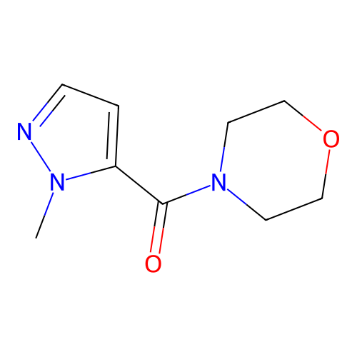 (1-methyl-1H-pyrazol-5-yl)(morpholino)methanone structure