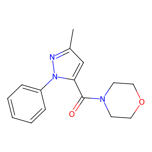 (5-Methyl-2-phenylpyrazol-3-yl)-morpholin-4-ylmethanone structure