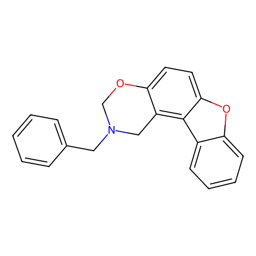 2-benzyl-2,3-dihydro-1H-[1]benzofuro[3,2-f][1,3]benzoxazine structure
