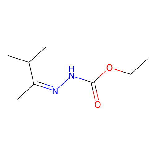 ethyl N-(3-methylbutan-2-ylideneamino)carbamate structure