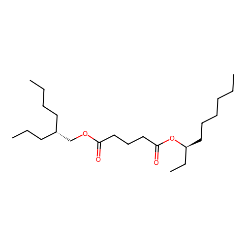 5-O-[(3R)-nonan-3-yl] 1-O-[(2R)-2-propylhexyl] pentanedioate structure