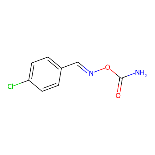 Benzaldehyde, O-(aminocarbonyl)oxime structure